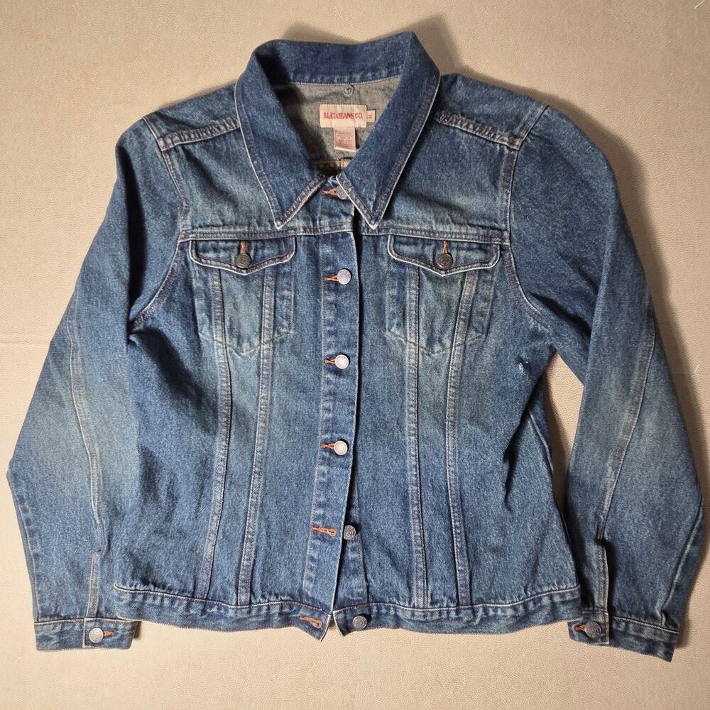Vintage Bleu Jeans Co Custom Hand Painted Space Galaxy Denim Jacket 1X